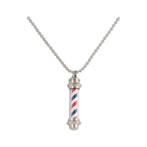 barber pole light up necklace