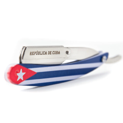 flag razor cuba closeup