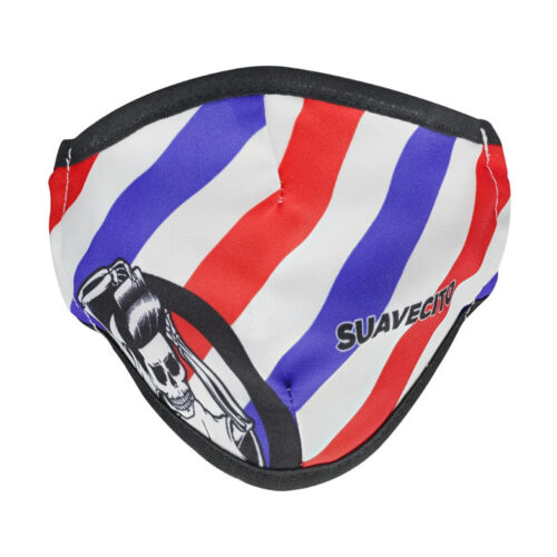 barber pole face mask