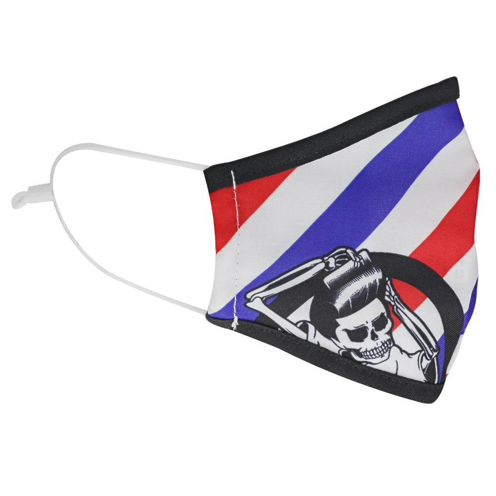 barber pole face mask